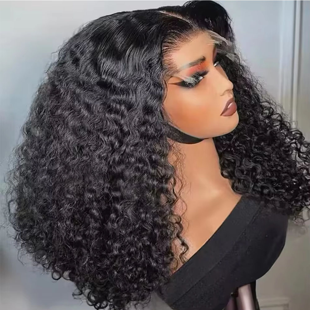 Eyelash Extension Natural Look - 5x5 Glueless Human Hair Wig Deep