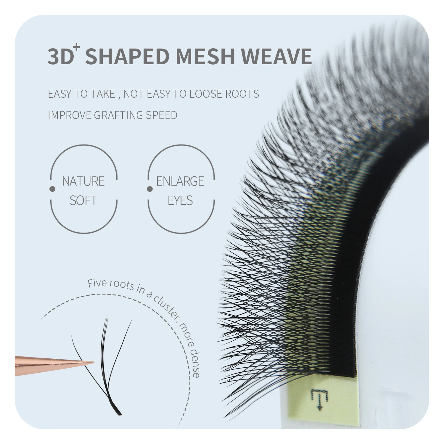 ANNAFRIS 3D W Three Core Eyela - Eyelash Extension Human Hair 评论和价格