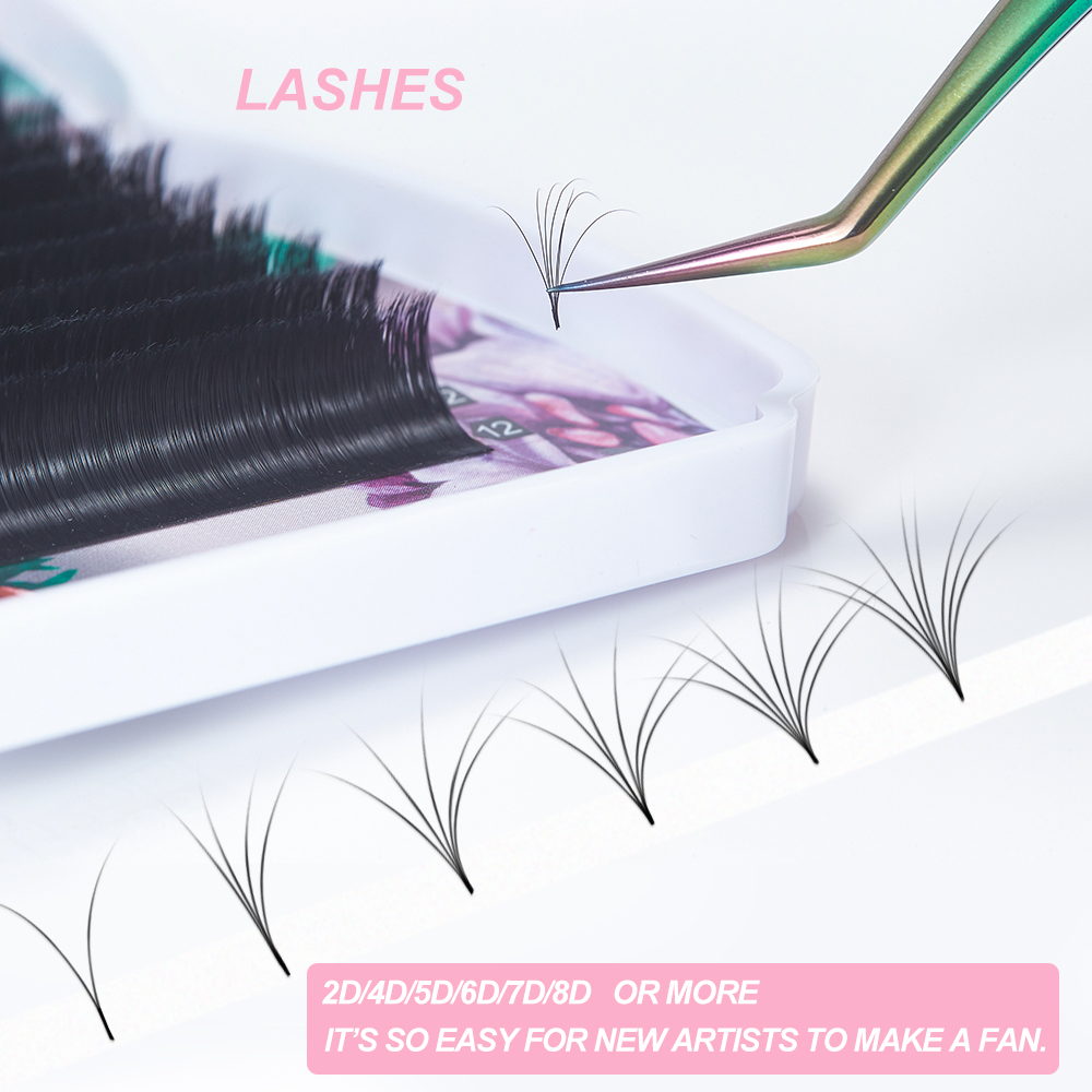 Yelix Standard Easy Fan Lashes - Eyelash Extension Human Hair 评论和价格