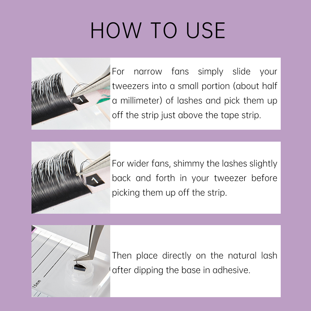 Yelix Standard Easy Fan Lashes - Eyelash Extension Human Hair 评论和价格