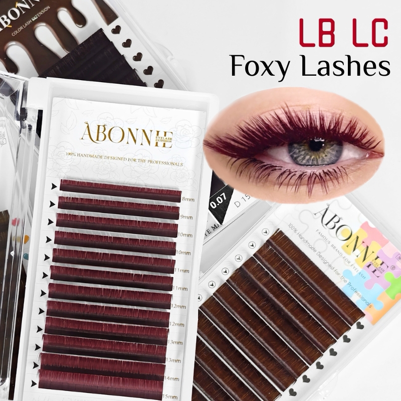 LB  LC Burgundy Lashes Wine Re - Eyelash Extension Russian 评论和价格