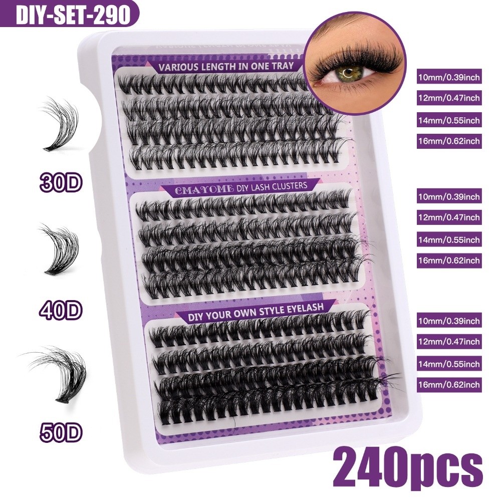 Natural Look False Eyelashes W - Eyelash Extension Look 评论和价格
