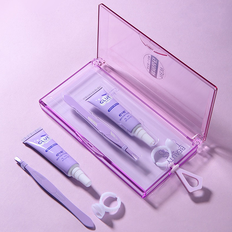 Eyelash Glue With Tweezers Set - Eyelash Extension Eye Irritation 评论和价格